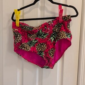 Torrid leopard pineapple swim bottoms
